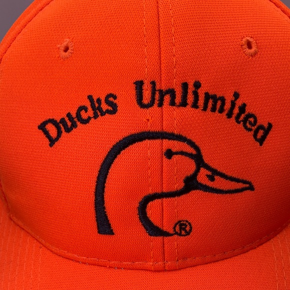 Hunter Orange Ducks Unlimited hat/cap With Duck Logo - Picture 3 of 11